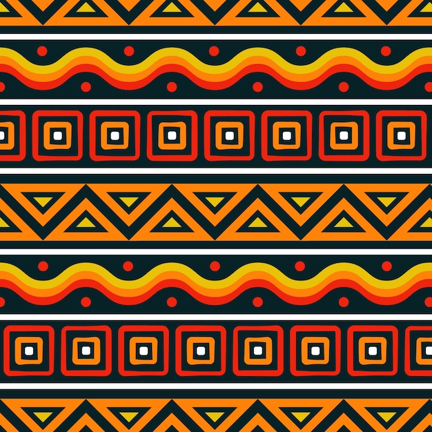 Free vector flat african pattern design