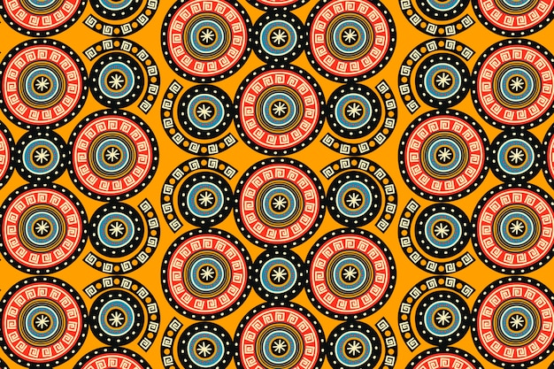 Flat african pattern design