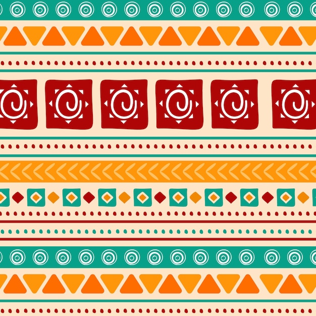 Free Vector flat african pattern design