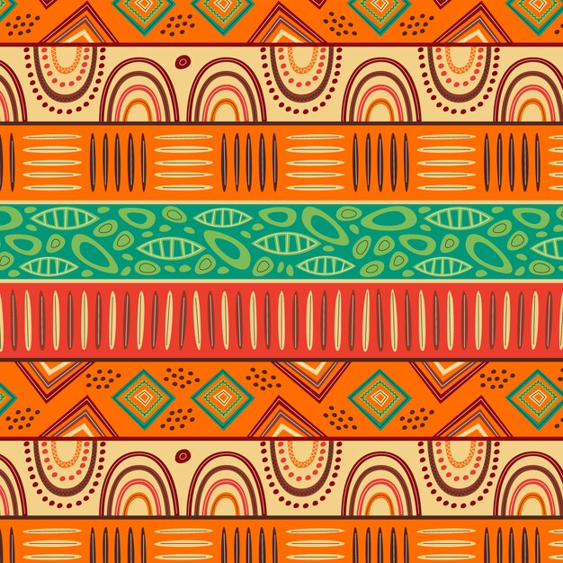 Flat african pattern design