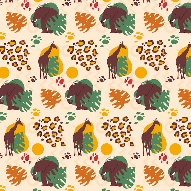 Free Vector flat african pattern design