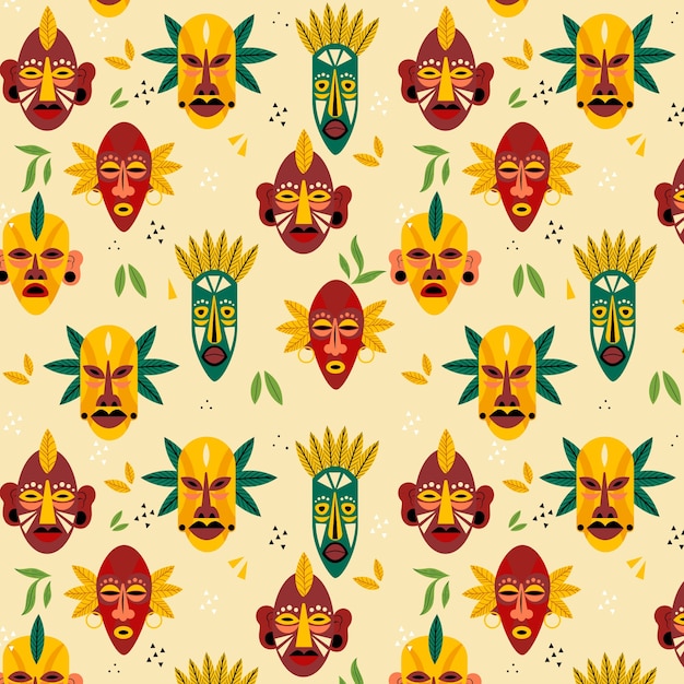 Flat african pattern