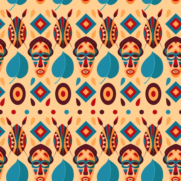 Free vector flat african pattern