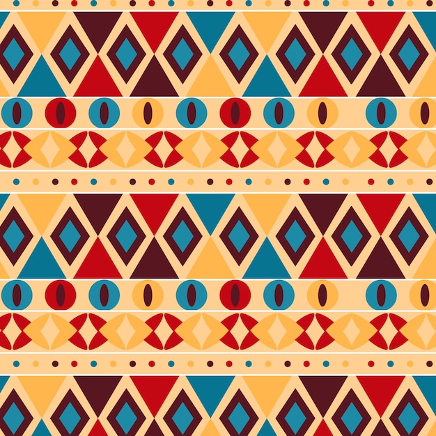 Free Vector flat african pattern