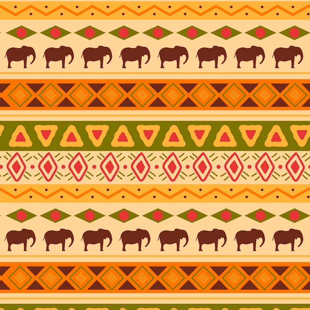 Flat african pattern