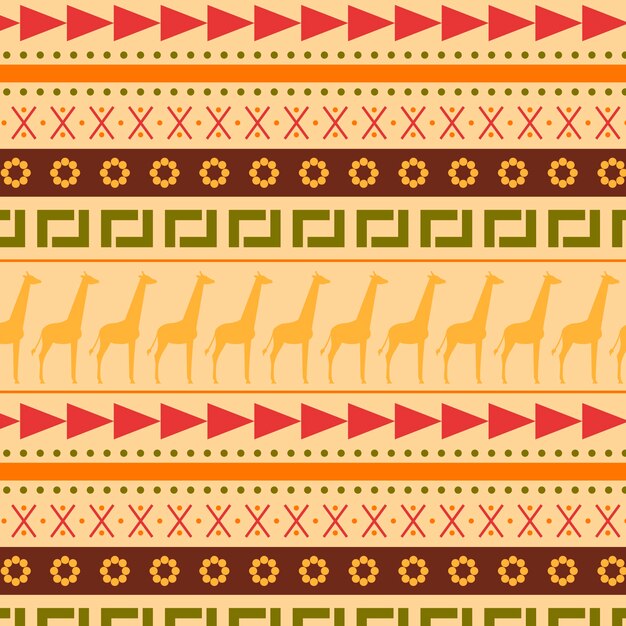 Flat african pattern