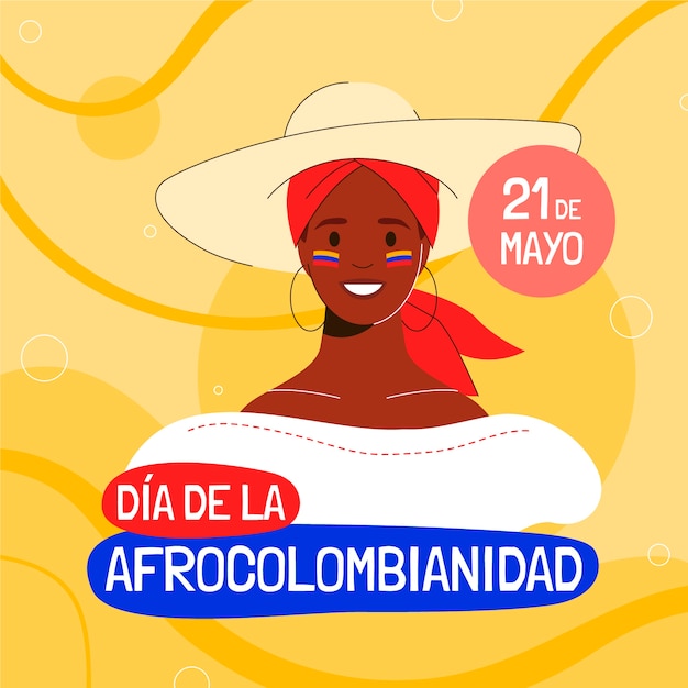 Free Vector flat afrocolombianidad illustration