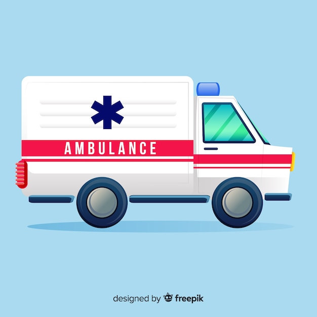 Free Vector flat ambulance