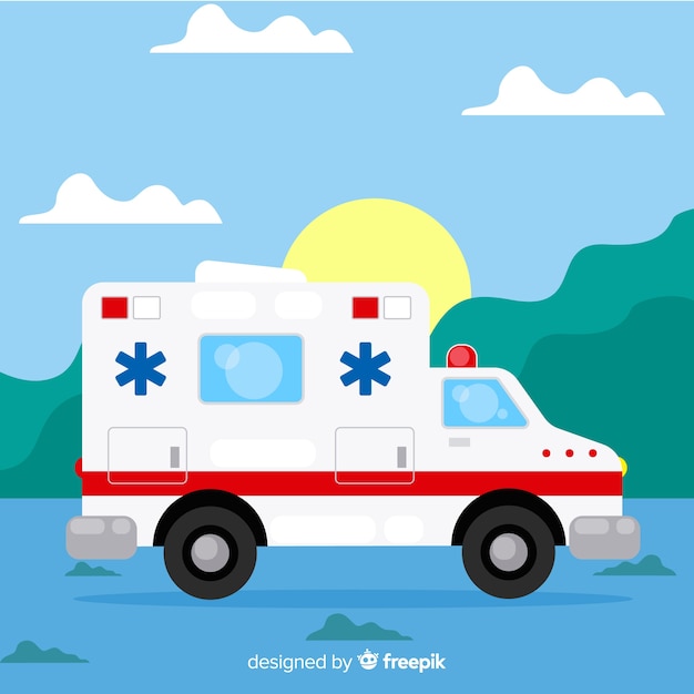 Flat ambulance