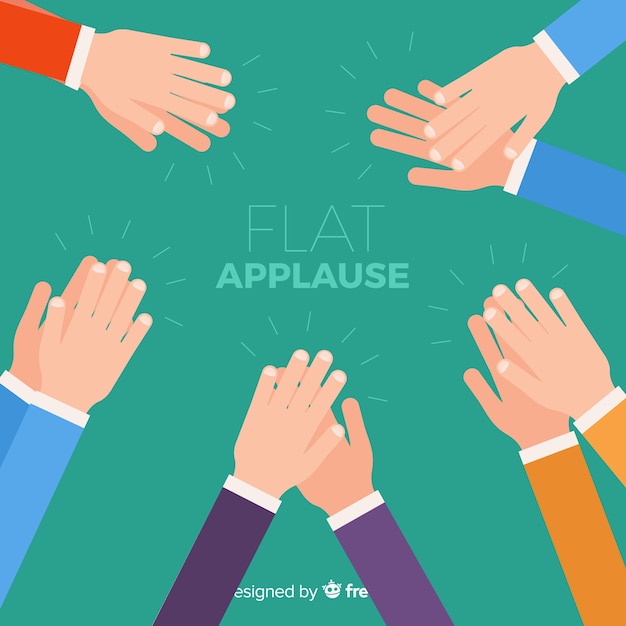 Free Vector flat applause background