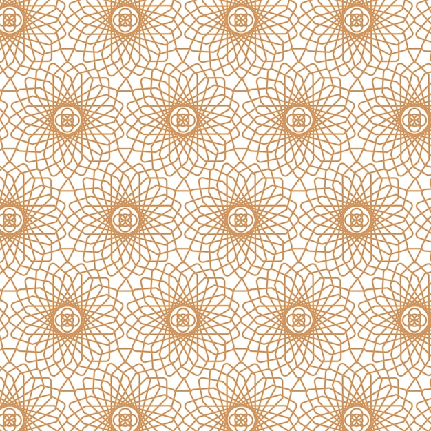 Flat arabesque pattern design