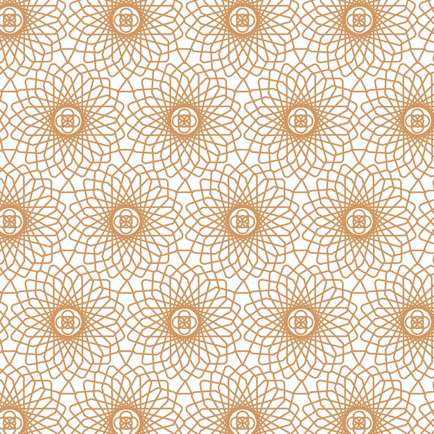 Flat arabesque pattern design