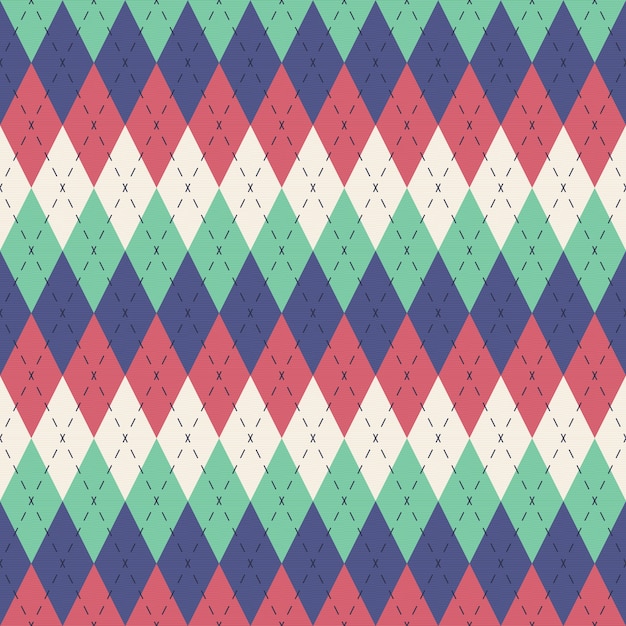 Flat argyle pattern