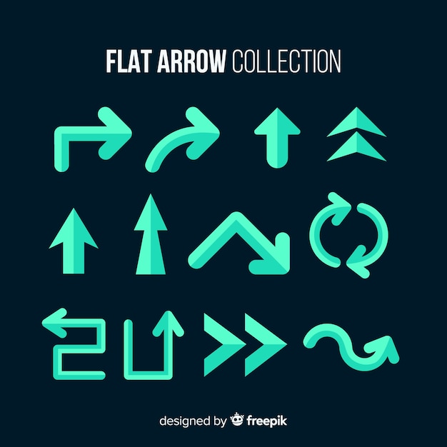 Flat arrow collection