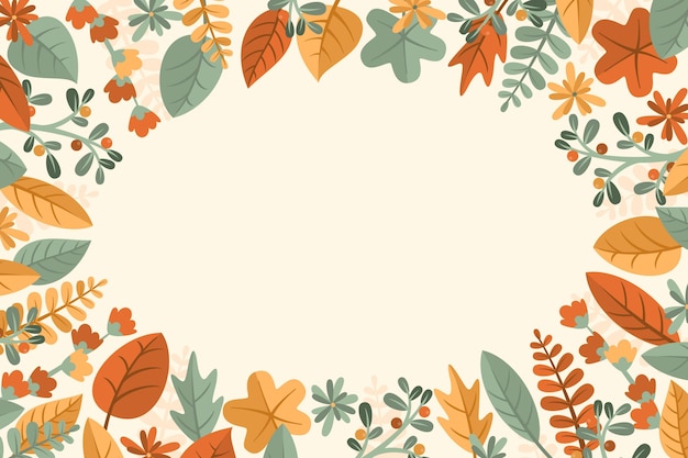 Free Vector flat autumn background concept