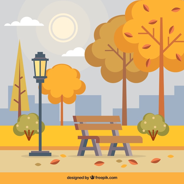 Free Vector flat autumn background