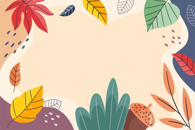 Flat autumn celebration background