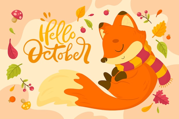 Free Vector flat autumn celebration background