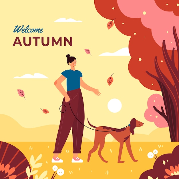 Free Vector flat autumn celebration illustration