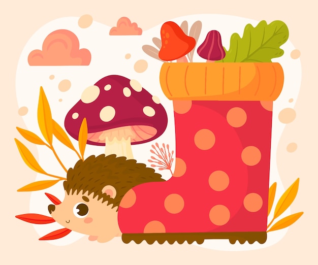 Free Vector flat autumn celebration illustration