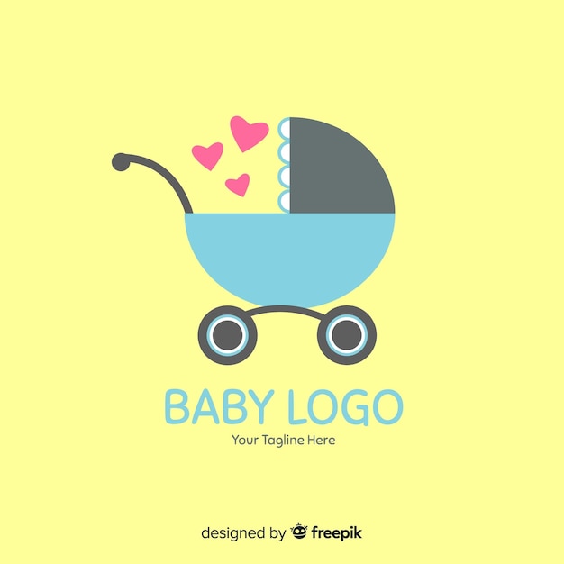 Flat baby logo 