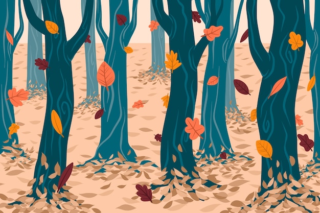 Flat background for autumn celebration