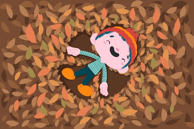 Free vector flat background for autumn celebration