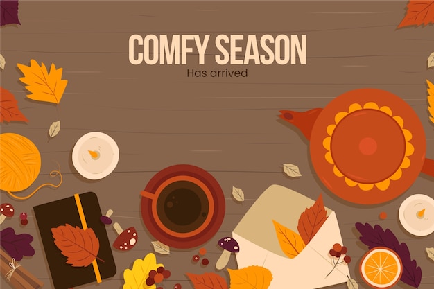 Free Vector flat background for autumn celebration