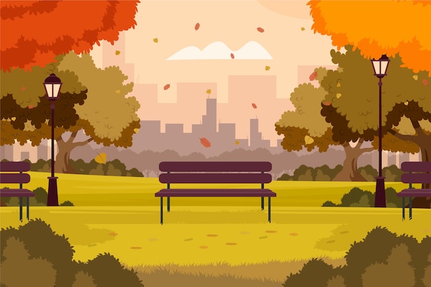 Free vector flat background for fall season celebration