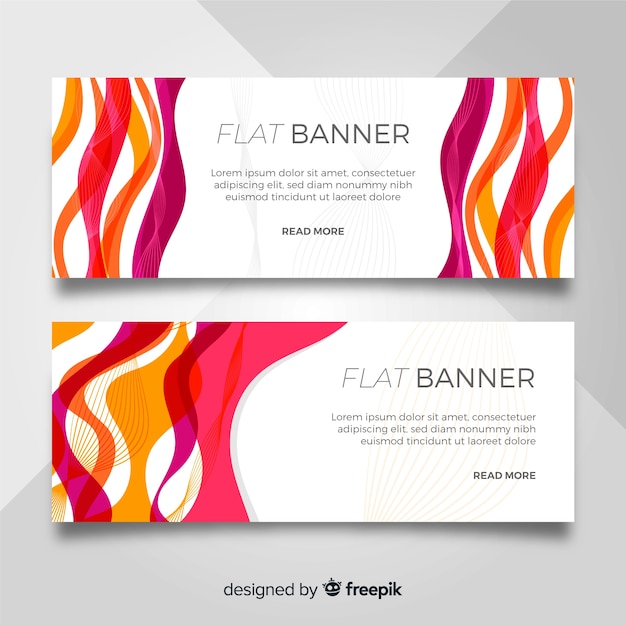 Free vector flat banner template