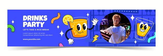 Flat barman twitch banner