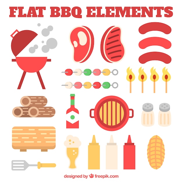 Flat bbq equipment