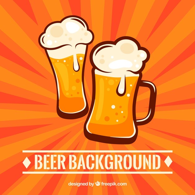 Flat beer background