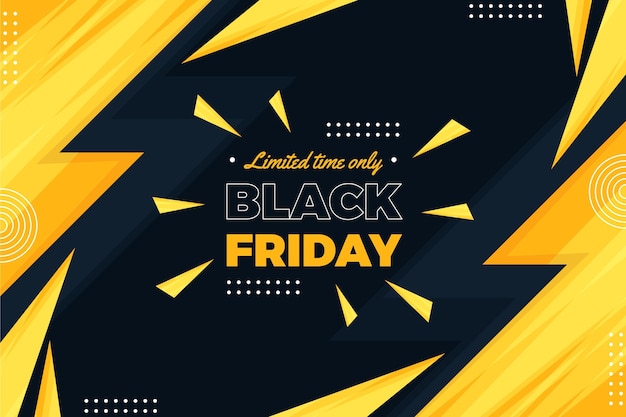 Flat black friday background