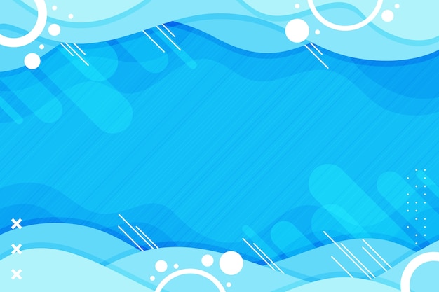 Flat blue abstract background