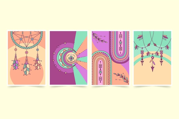 Flat boho covers collection