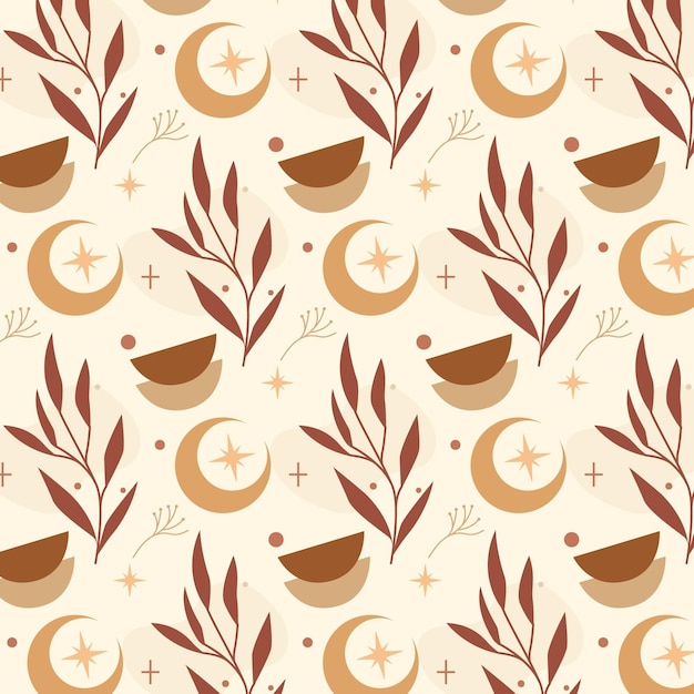 Flat boho pattern design