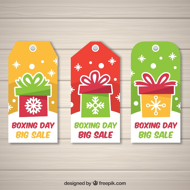 Flat boxing day sale badge