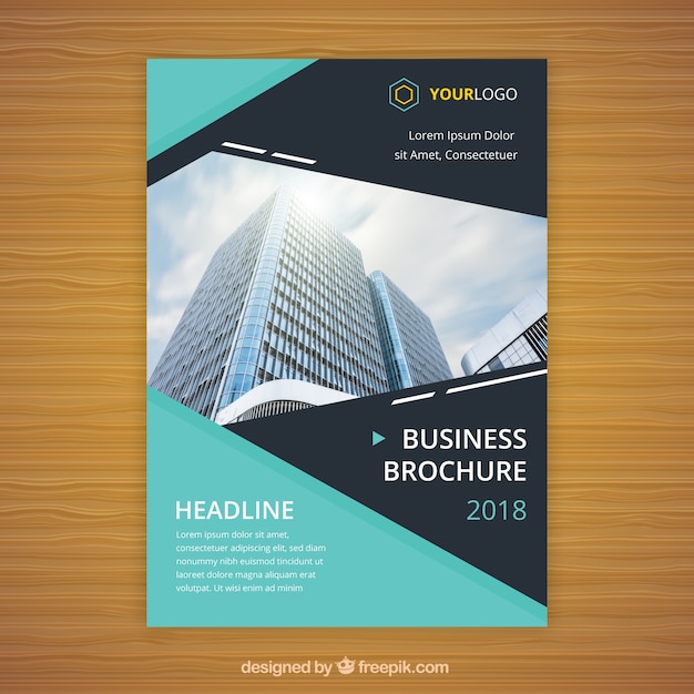 Flat business brochure in a5 size