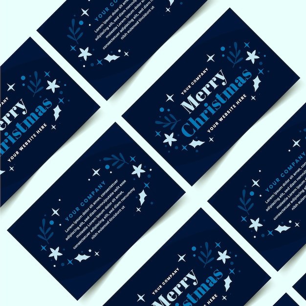 Flat business christmas cards