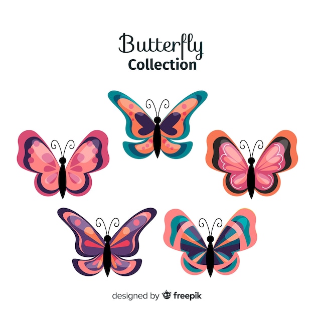 Free Vector flat butterfly 