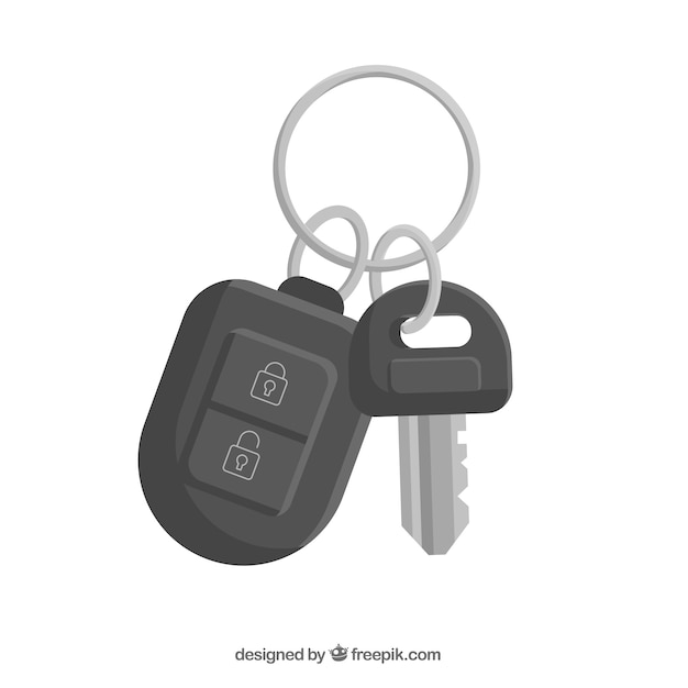 Flat car key background