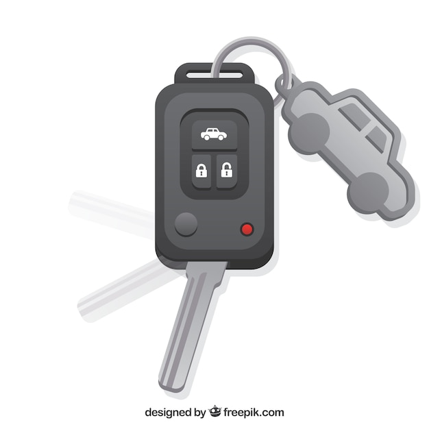 Free Vector flat car key