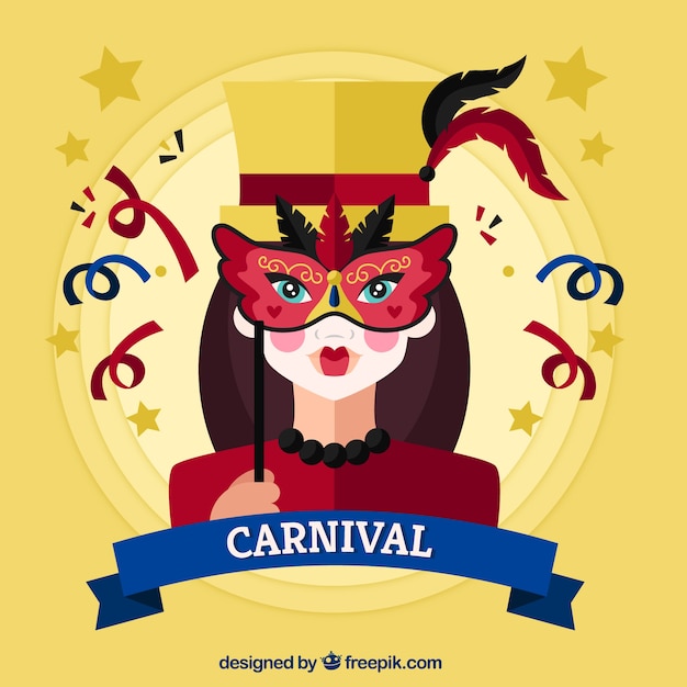 Flat carnival background