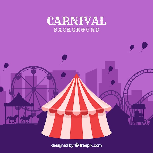 Flat carnival background