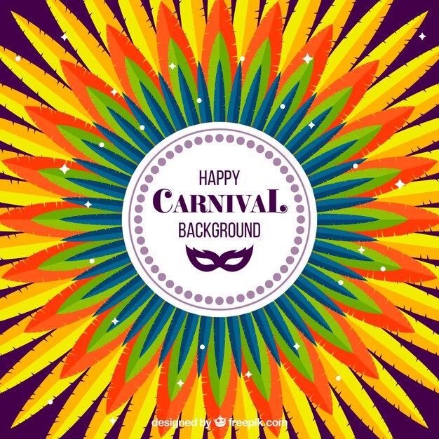 Flat carnival background