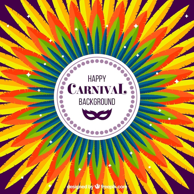 Flat carnival background