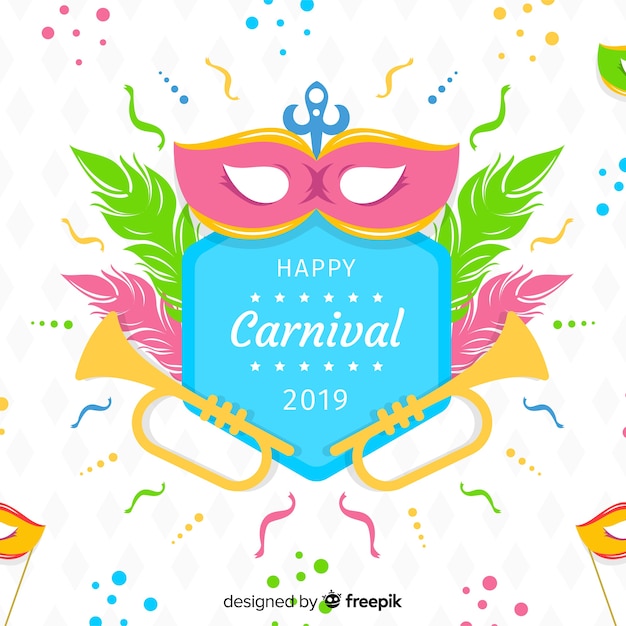 Flat carnival background