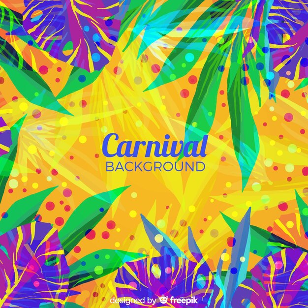 Flat carnival background