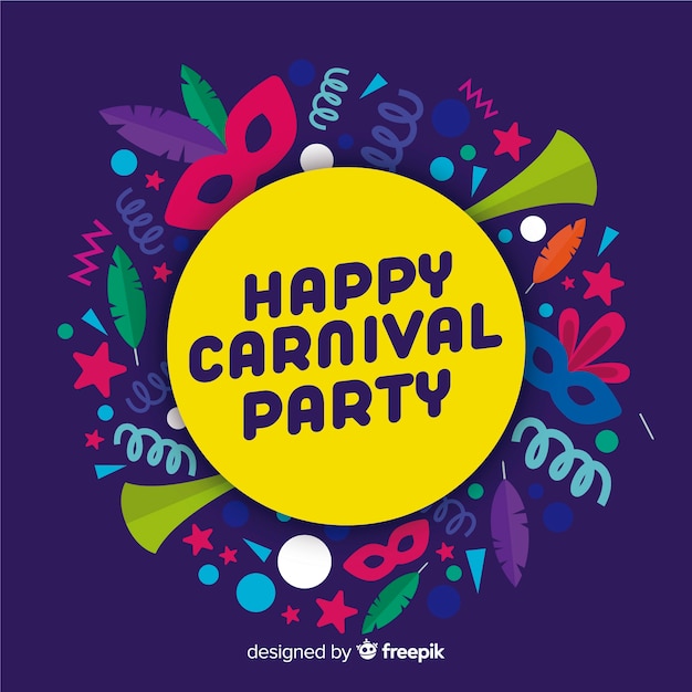 Flat carnival background